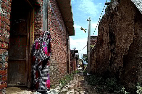 Budaun Killings: The house where Ramesh Lal now lives, built after his daughter and niece were found hung from a mango tree, in Budaun, Uttar Pradesh